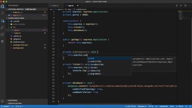 #04 - Curso NodeJS com Typescript - Middlewares iniciais смотреть онлайн