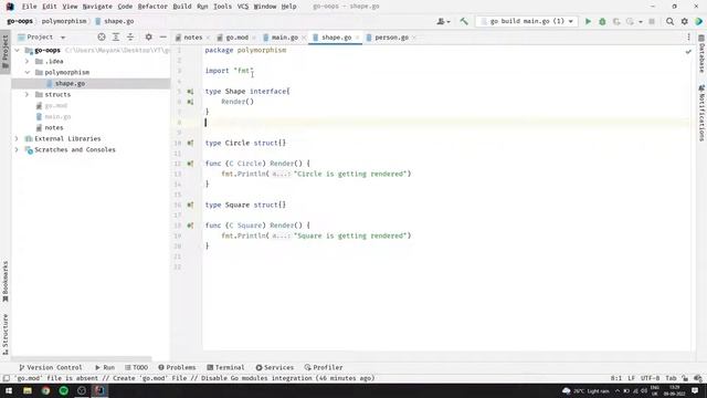 Learn Object-Oriented Programming In Golang смотреть онлайн