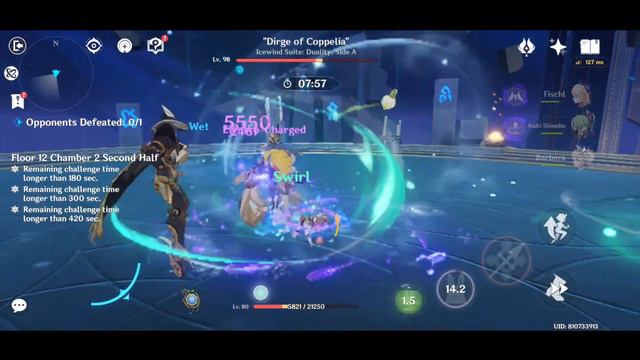 Spiral Abyss 4.1 | C6 Barbara Ocean Bloom | 4 Star Only Challenge | Genshin Impact смотреть онлайн