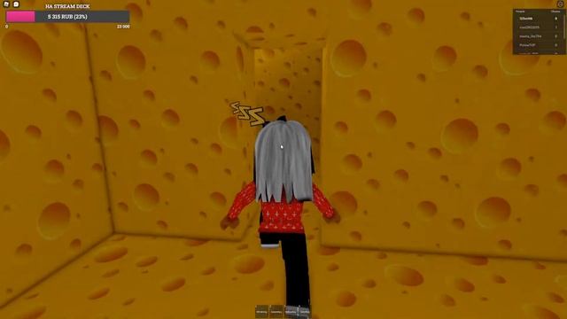 ОДНА ПРОТИВ МЫШИ ИЗ ЛАБИРИНТА! Roblox Cheese Escape [Horror] смотреть онлайн