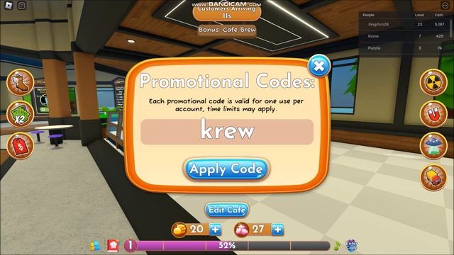 *ALL CODES WORK* [NEW] My Coffee Shop ROBLOX | June 30, 2023 смотреть онлайн