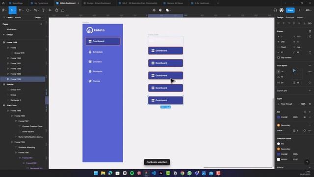 Figma Tutor Dashboard UI Design. (Time-lapse) смотреть онлайн