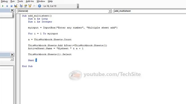 VBA code for Adding, Deleting and Renaming the excel sheet || Lesson 4 of 3 смотреть онлайн