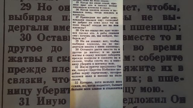 Евангелия от Матфея 13 глава. смотреть онлайн