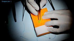 Skin suture #1: Узловой шов, Донати, снятие шва - с объяснениями. Donati suture. Nodal suture. 1080
