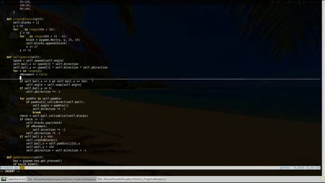 Create Breakout (Brick Breaker) in Python смотреть онлайн