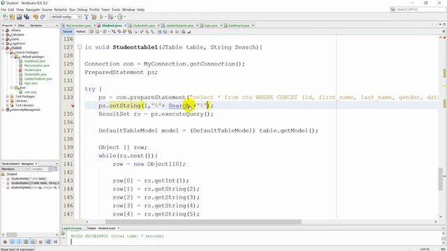 Students Information Java Swing (Part-End) using Database смотреть онлайн