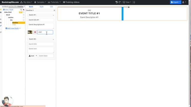 How to add timeline element in Bootstrap 5 builder смотреть онлайн