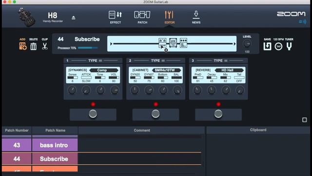 Using The Guitar Lab Software With The Zoom H8