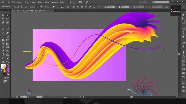 How to Create Color flow vector illustration | Adobe illustrator | Vector Art | illustrator tutoria смотреть онлайн