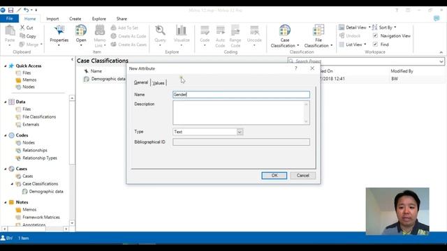 NVivo 12 tutorial - Classifications and attributes смотреть онлайн