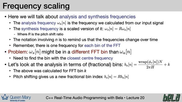 20: Phase Vocoder (part 3), C++ Real-Time Audio Programming With Bela