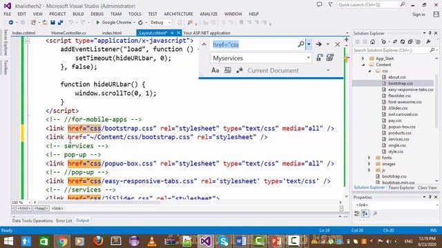 How to Convert Html Template into Asp.net mvc application | What is Layout | #8 смотреть онлайн
