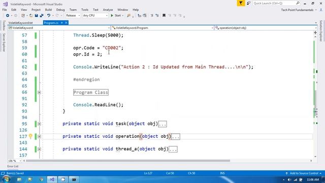 Volatile Keyword in C# | How Volatile Keyword Works in C# | What is Volatile Keyword C# | Volatile смотреть онлайн