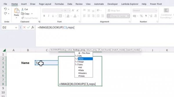 Excel IMAGE Function - Images in Excel Using a Formula