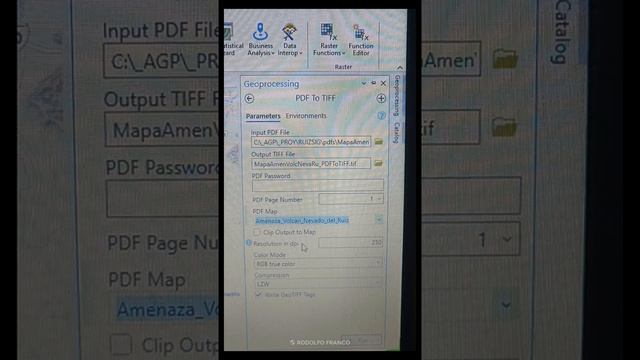 Convertir PDF a TIFF en ArcGis Pro ? смотреть онлайн