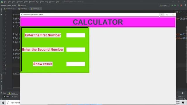 Simple Calculator in Tkinter Python || python Gui projects using Tkinter || #Pythongui || Part-2 смотреть онлайн