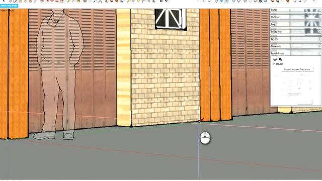 Dựng hình từ ảnh bằng SketchUp với Match Photo. смотреть онлайн