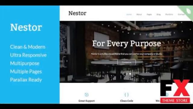 Preview Nestor - Responsive Drupal Theme TForest смотреть онлайн