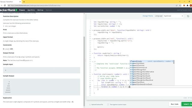 Bài 7: Staircase Detail || HackerRank || Học Algorithms với Typescript смотреть онлайн