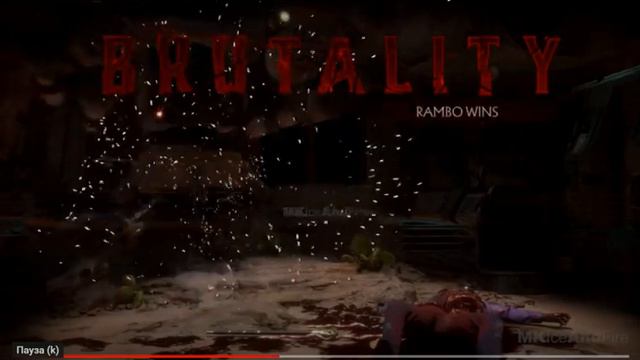 Mortal Kombat 11 Ultimate Rambo All Brutality Reaction Реакция смотреть онлайн