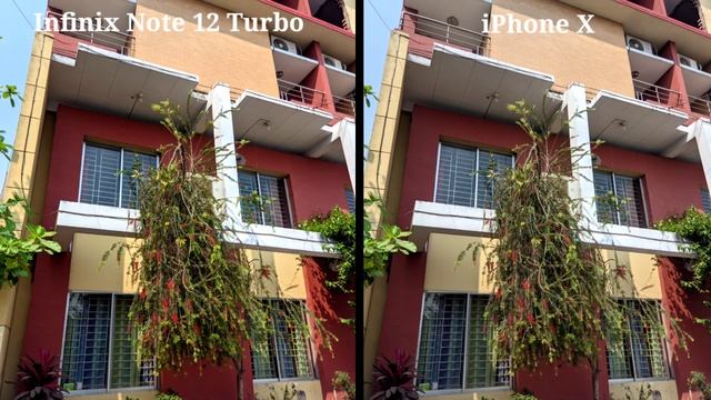 Infinix note 12 turbo camera test vs iPhone x camera | amazing performance смотреть онлайн