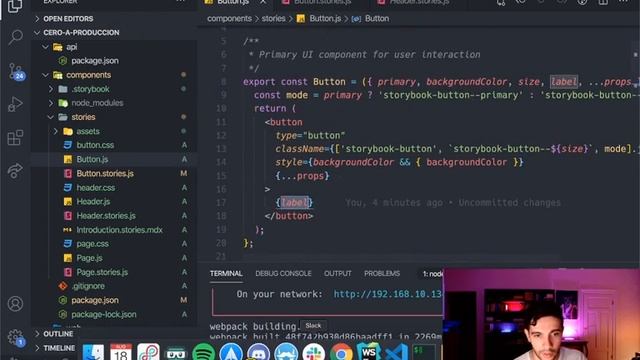 Parte 1 — Instalación de Storybook para React y Atomic Design смотреть онлайн