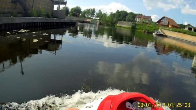 YAMAHA VX 700 на Волге лето 2023 выход из гавани яхт-клуба Муромский на открытую воду смотреть онлайн