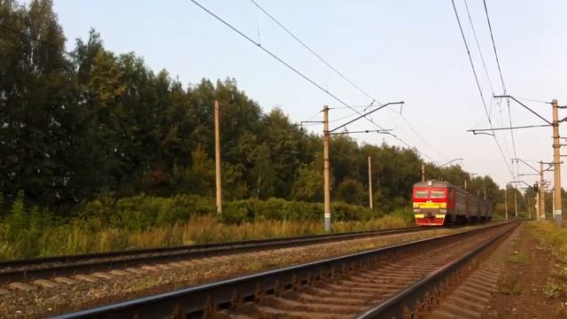 Электропоезд ЭР2Т. Верещагино Пермь 2 смотреть онлайн