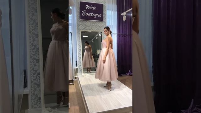 Свадебное платье длины миди смотреть онлайн