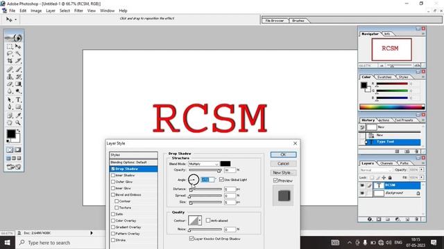 photoshop me drop shadow kaise banaye || Text ke pichhe parchhai ||How to set drop shadow (2023).. смотреть онлайн