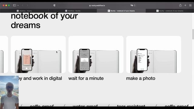 Notty — Website development, transfer from Figma to Webflow смотреть онлайн