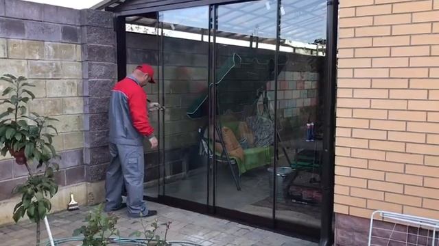 Безрамное раздвижное остекление веранды смотреть онлайн