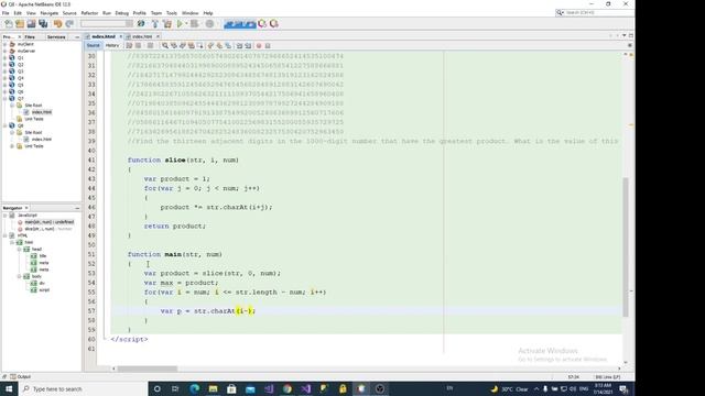 Project Euler Problem 8 Largest product in a series Javascript смотреть онлайн