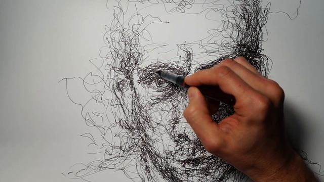 SELF-PORTRAIT Sketches #3 Scribble Drawing with Fineliner смотреть онлайн