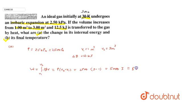 An ideal gas initially at 30 K undergoes an isobaric expansion at 2.50 k Pa. If the volume increase смотреть онлайн