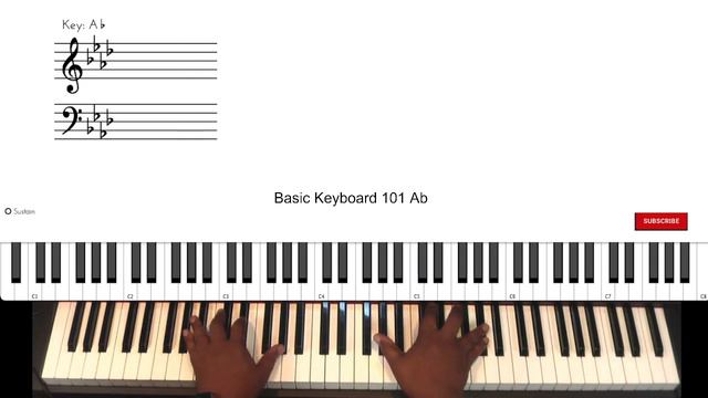 Basic Keyboard 101 key of Ab смотреть онлайн