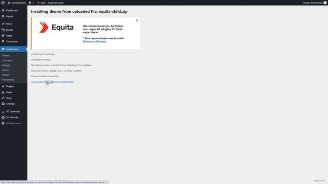 Equita WordPress Theme: Theme, Plugins & Demo Content Installation смотреть онлайн