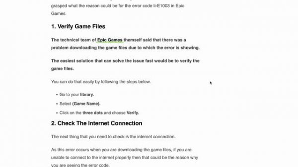 How To Fix Epic Games Error Code II-E1003 Install Failed
