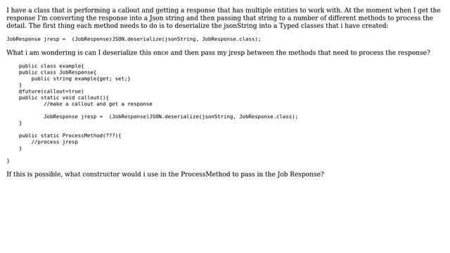 Salesforce: Passing a deserialized json string between methods смотреть онлайн