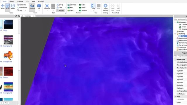 how to add a background to a game on roblox studio смотреть онлайн