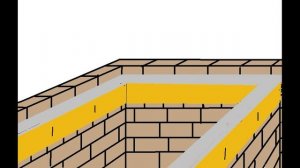Принцип теплой кладки арболитовых блоков.. Армопояс с утеплением
