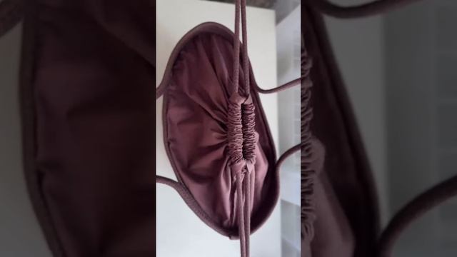 Хлопковая сумка с подкладкой и утяжкой. #сумкаизшнура  #сумкавб . 2300 руб