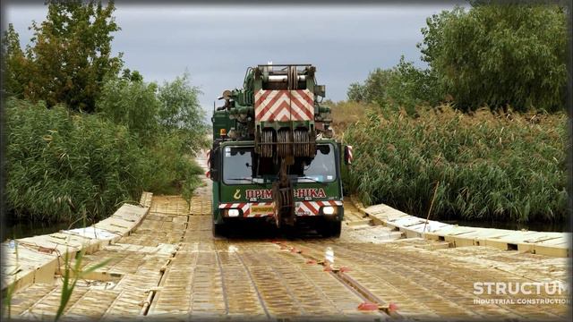 Суперкран на строительстве ЛЭП 330 кВ✊ смотреть онлайн