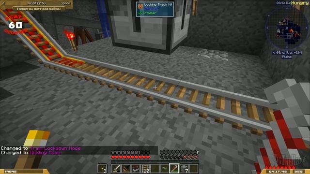Minecraft выживание - DiZInfection - Рельсы-рельсы, шпалы-шпалы - EP10 смотреть онлайн