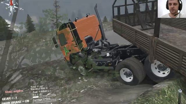 Как загрузить Газель в полуприцеп в игре Spintires смотреть онлайн