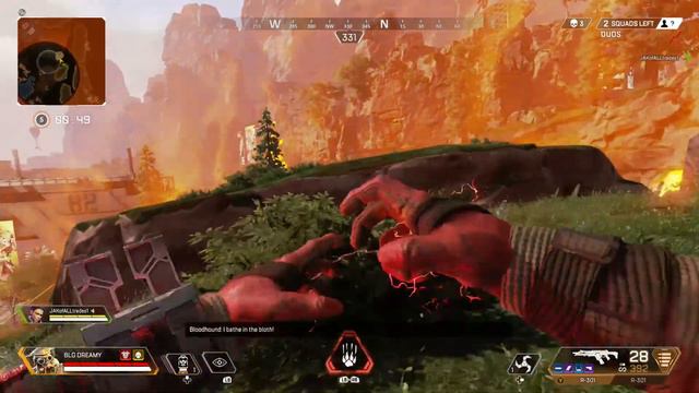 Apex Legends - Double R301 maxed out Bloodhound for the win ... Gg great team work 🙏 смотреть онлайн