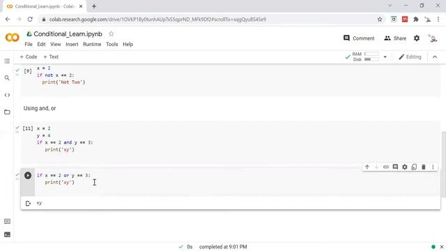 Conditional (IF) in Python смотреть онлайн