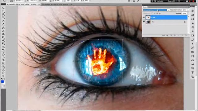 Как в фотошопе сделать отражение в глазах от Jinxe смотреть онлайн