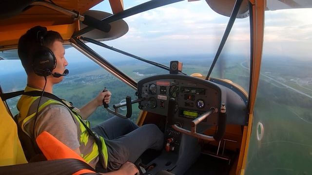 первый самостоятельный полёт Аэропракт а-22 Аэродром Мочище. First solo flight смотреть онлайн